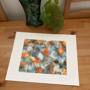 New Original Signed Artwork Alcohol Ink on Paper